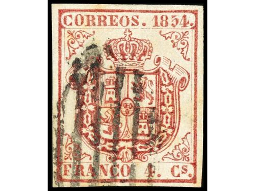 ° ESPAÑA. Ed. 33F. FALSOS POSTALES. 4 cuartos. FALSO POSTAL 