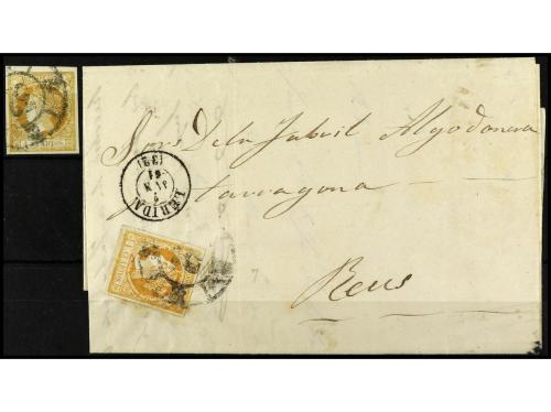 ° ✉ ESPAÑA. FALSOS POSTALES. 4 cuartos naranja, FALSO POSTAL