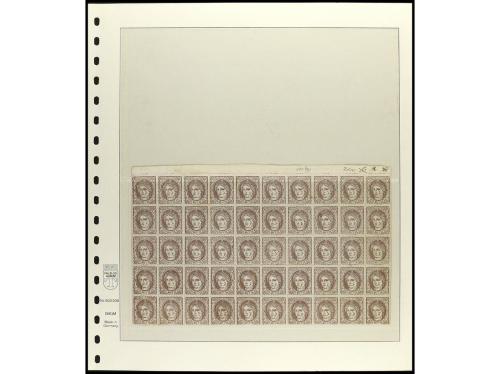 ESPAÑA. Ed. 109F. FALSOS POSTALES. 200 milésimas castaño, FA