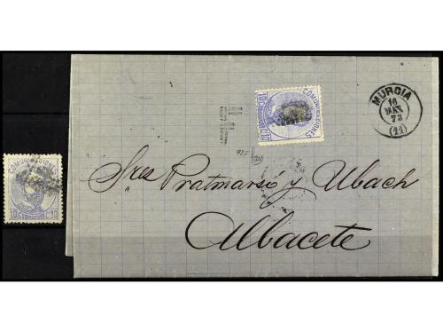 ° ✉ ESPAÑA. Ed. 121F. FALSOS POSTALES. 10 céntimos azul, FAL