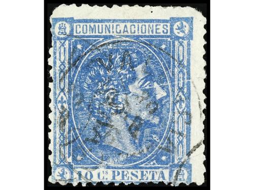 */° ESPAÑA. Ed. 164F. FALSOS POSTALES. 10 céntimos azul, FAL