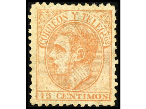 * ESPAÑA. Ed. 210F. FALSOS POSTALES. 15 céntimos naranja, FA