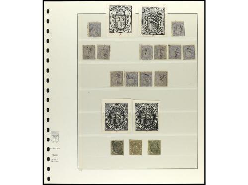 ESPAÑA. FALSOS POSTALES. FISCALES DE ESPAÑA. Colección estud