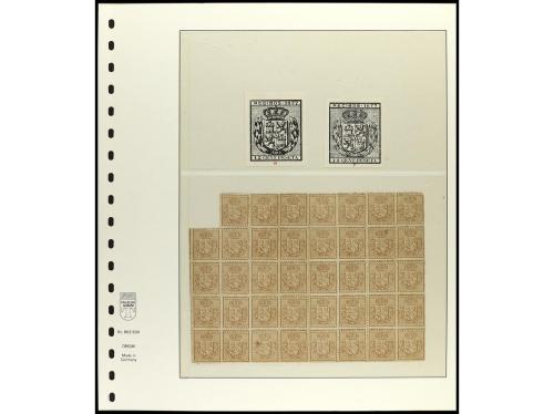 ESPAÑA. FALSOS POSTALES. FISCALES DE ESPAÑA. Colección estud