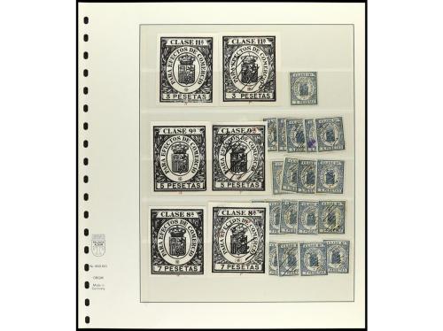 ESPAÑA. FALSOS POSTALES. FISCALES DE ESPAÑA. Colección estud