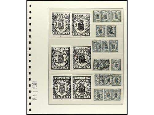 ESPAÑA. FALSOS POSTALES. FISCALES DE ESPAÑA. Colección estud