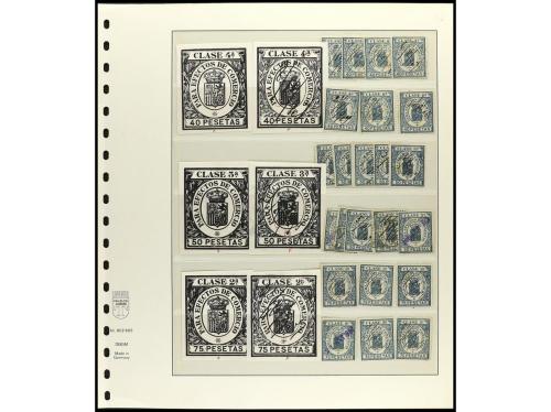 ESPAÑA. FALSOS POSTALES. FISCALES DE ESPAÑA. Colección estud