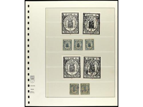 ESPAÑA. FALSOS POSTALES. FISCALES DE ESPAÑA. Colección estud