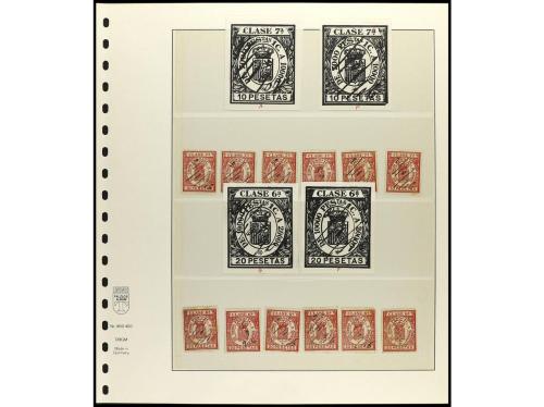 ESPAÑA. FALSOS POSTALES. FISCALES DE ESPAÑA. Colección estud