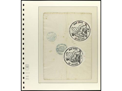 ESPAÑA. FALSOS POSTALES. FISCALES DE ESPAÑA. Colección estud