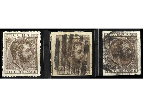 */° ✉ CUBA. Ed. 102F. 1887. FALSOS POSTALES. HABANA a BARCEL