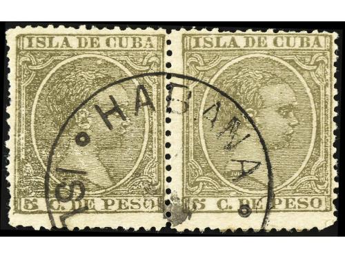 ° CUBA. Ed. 115F. FALSOS POSTALES. 5 centavos verde oliva. F