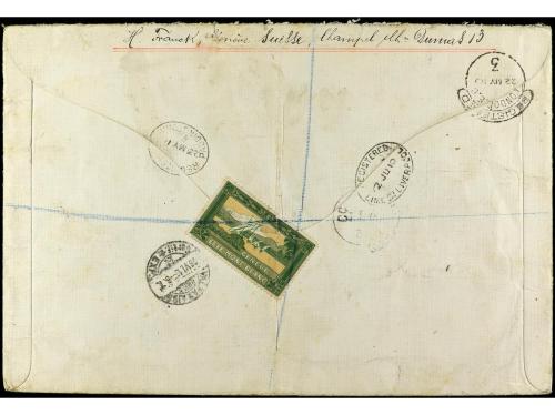 ✉ SUIZA. 1910. Certificado de GINEBRA a LIVERPOOL y reexpedi