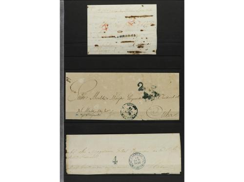 LOTES y COLECCIONES. CUBA. PREFILATELIA. Conjunto montado en