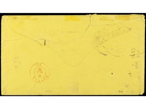 ✉ CUBA. 1870. PRIMERA CAMPAÑA. Sobre a MADRID. Marca de fran