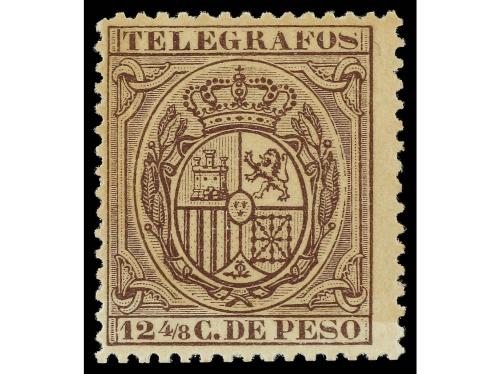 (*) FILIPINAS. Ed. 29 var. 1890. TELÉGRAFOS. 12 4/8 cts. de 