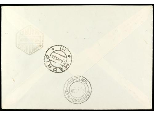 ✉ ESPAÑA. Ed. 528cc, 502, 507/508. 1930. SEVILLA a RÍO DE JA