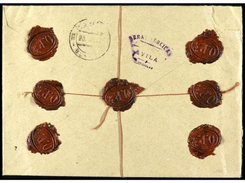 ✉ ESPAÑA. Ed. 933, 930 (3), 953, 823, 826. 1947. SEVILLA a B