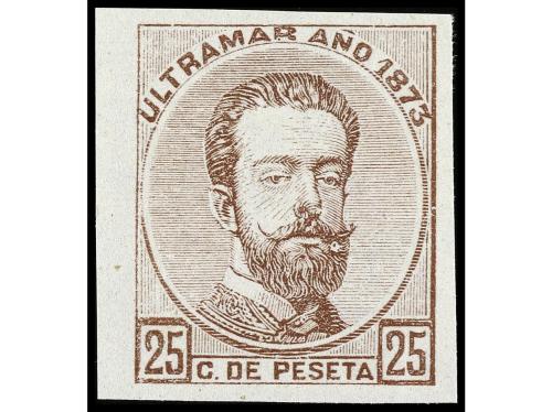 COLONIAS ESPAÑOLAS: ANTILLAS. Ed. 25. ENSAYOS DE COLOR. 25 c