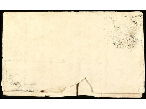 ✉ FILIPINAS. Ed. 7. 1858. MANILA a SAN MIGUEL. 5 cts. bermel