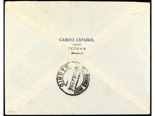 ✉ MARRUECOS. Ed. 59, 60 (2), 75, 90. 1923. TETUÁN a SAN SEBA