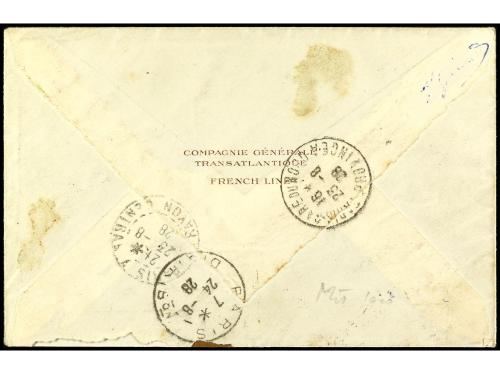 ✉ FRANCIA. 1928 (23-8). VUELO CATAPULTADO desde el barco ILL