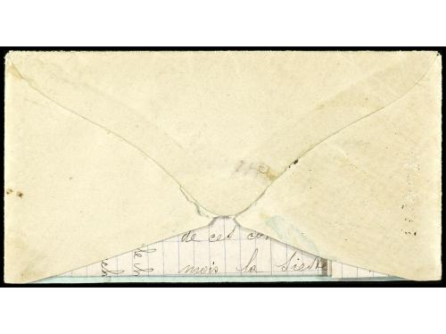 ✉ TUNEZ. 1883. TÚNEZ a FRANCIA. Sobre con el texto completo,