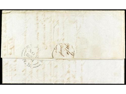 ✉ CANADA. 1851. CONSTITUCIÓN (Chile) a ST. JOHN (New Brunswi