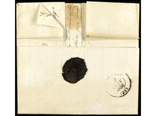 ✉ GUATEMALA. 1837. GUATEMALA a FRANCIA. Carta completa con t