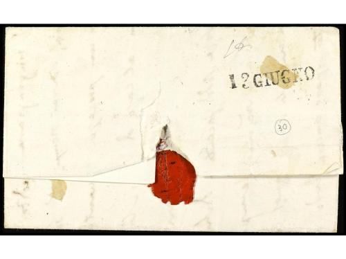 ✉ ITALIA ANTIGUOS ESTADOS: ESTADOS PONTIFICIOS. Sa. 5. 1854.