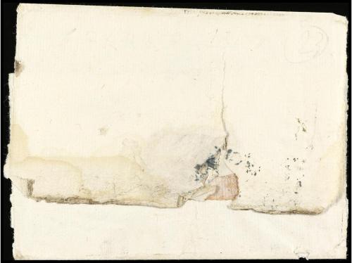 ✉ ESPAÑA: PREFILATELIA. (1826 ca.). Envuelta circulada a LA 