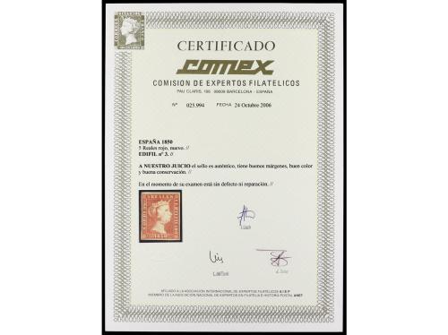 * ESPAÑA. Ed. 3. 5 reales rojo. Color muy fresco, conservand