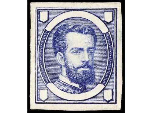 ESPAÑA. 1871. PROYECTO NO ADOPTADO. Cinco PRUEBAS DE PUNZÓN 