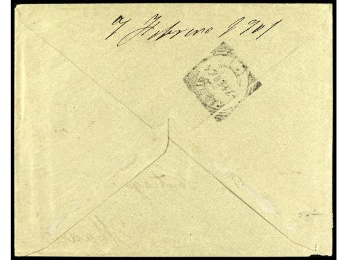 ✉ ESPAÑA. Ed. 216 (3). 1899. BURGOS a MADRID. 5 cts. verde, 