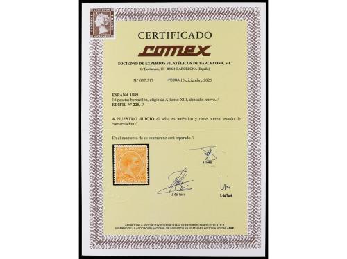 * ESPAÑA. Ed. 228. 10 pts. bermellón. Centraje perfecto. PIE