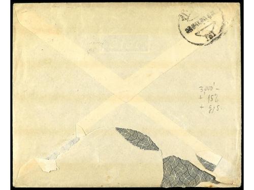 ✉ ESPAÑA. Ed. 269, 271. 1920. GIJÓN a VITORIA. 15 cts. amari