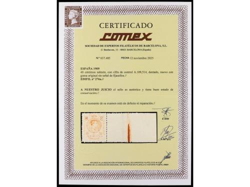 ** ESPAÑA. Ed. 276a. 40 cts. salmón. Excepcional centraje, s
