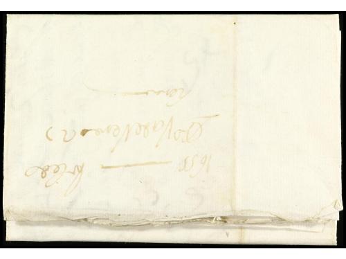 ✉ ESPAÑA: PREFILATELIA. 1655. TOLEDO a MADRID. Carta complet