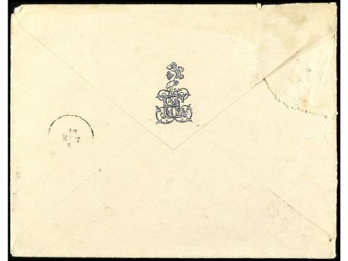 ✉ ESPAÑA. Ed. 201, 202, 206. 1881. ALICANTE a MANILA y reexp