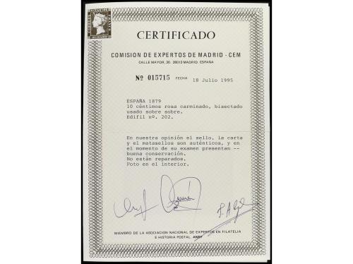 ✉ ESPAÑA. Ed. 202. 1880. BARCELONA a VIENA. Pequeño sobre pa