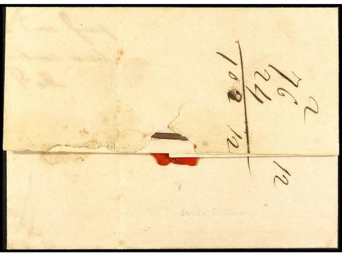 ✉ ESPAÑA: PREFILATELIA. 1843 (8 noviembre). REVUELTA EN CATA