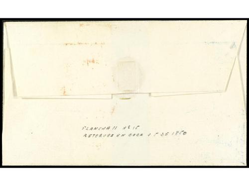✉ ESPAÑA. Ed. 1. SEVILLA a OSUNA. 6 cuartos negro, pl. I, ma