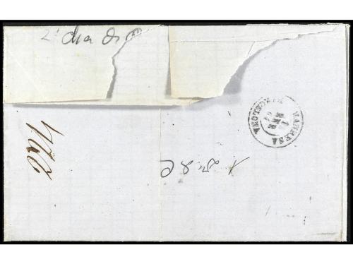 ✉ ESPAÑA. Ed. 64. 1864. BARCELONA a MANRESA. 4 cuartos negro
