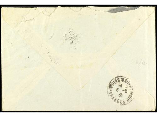 ✉ ANDORRA. Ed. 15d, 16d (2), 17d, 18d. 1936. LES ESCALDES a 