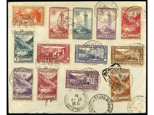 ✉ ANDORRA: ANDORRA FRANCESA. Ed. 24/44. 1934. ANDORRA a BARC