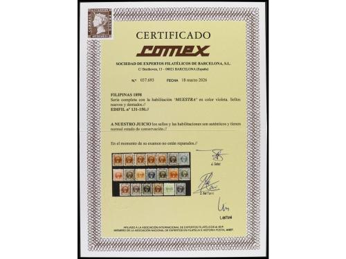 * FILIPINAS. Ed. 131M/50M. SERIE COMPLETA. Habilitación MUES