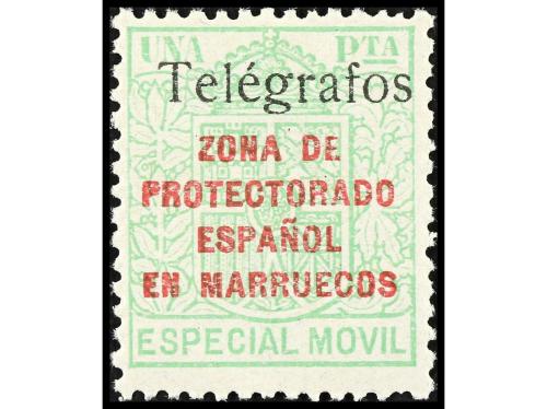 ** MARRUECOS. Ed. T 41E/41H. TELÉGRAFOS. Serie completa, exc