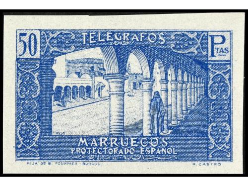 ** MARRUECOS. Ed. T 42/50s. TELÉGRAFOS. Serie completa SIN D