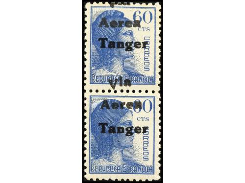 ** COLONIAS ESPAÑOLAS: TANGER. Ed. 131, 137. 20 cts. violeta