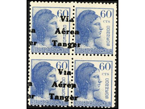** COLONIAS ESPAÑOLAS: TANGER. Ed. 135, 137 (4). 45 cts. ros